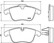 Передние тормозные колодки Brembo  P 36 022
