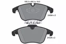 Передние тормозные колодки Textar Q+  2408401