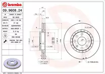 Тормозной диск Brembo Prime Line  09.9608.24