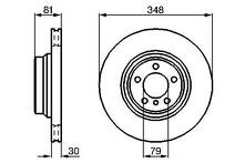 Тормозной диск Bosch 0 986 479 003 для BMW 7 серии E65 / рестайлинг