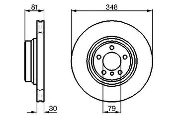 Bosch 0 986 479 003 <span>тормозной диск вентилируемый</span>