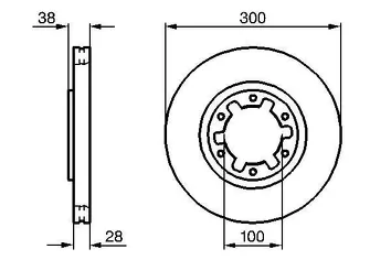 Bosch 0 986 479 031 <span>тормозной диск вентилируемый</span>