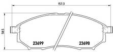 Передние тормозные колодки Brembo  P 56 058