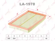 Воздушный фильтр Lynx  LA-1978