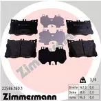 Передние тормозные колодки Zimmermann  22586.180.1