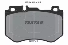 Передние тормозные колодки Textar  2599701