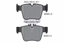 Задние тормозные колодки Textar Q+  2242301