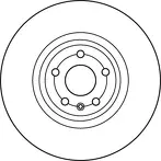 Тормозной диск TRW  DF6041S