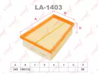 Воздушный фильтр Lynx LA-1403