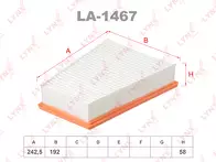 Воздушный фильтр Lynx  LA-1467