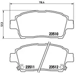 Передние тормозные колодки Brembo  P 83 051