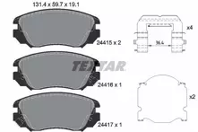 Передние тормозные колодки Textar  2441501