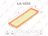 Воздушный фильтр Lynx LA-1025