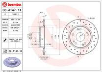 Тормозной диск Brembo Xtra Line  08.A147.1X