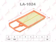 Воздушный фильтр Lynx  LA-1024