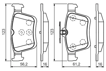 Bosch 0 986 494 659 <span>тормозные колодки задние</span>