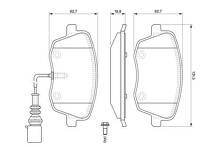 Передние тормозные колодки Bosch  0 986 494 105