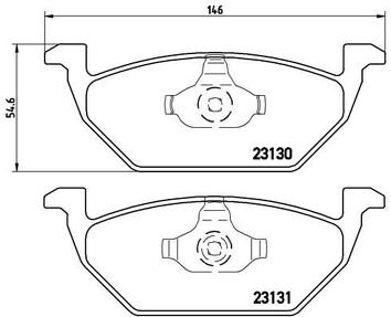 Brembo P 85 041 <span>тормозные колодки передние</span>