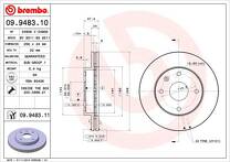 Тормозной диск Brembo Prime Line  09.9483.11