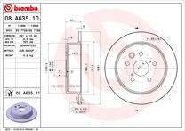 Тормозной диск Brembo Prime Line  08.A635.11