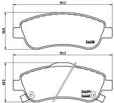 Передние тормозные колодки Brembo  P 28 045