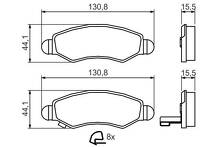 Передние тормозные колодки Bosch  0 986 494 458
