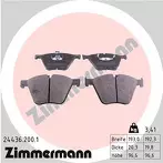 Передние тормозные колодки Zimmermann 24436.200.1 для BMW X5 F15