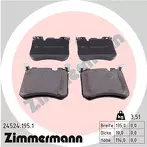 Передние тормозные колодки Zimmermann  24524.195.1