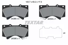 Передние тормозные колодки Textar  2438601