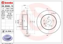 Тормозной диск Brembo Prime Line  08.B566.11