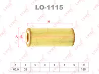 Масляный фильтр Lynx LO-1115