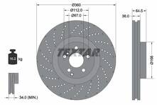 Тормозной диск Textar 92260305 для Mercedes-Benz S-Class W221 / рестайлинг