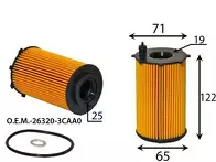 Масляный фильтр JS Asakashi  OE9306