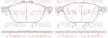Передние тормозные колодки Remsa  1082.50