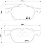 Передние тормозные колодки Brembo  P 24 158