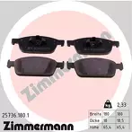 Передние тормозные колодки Zimmermann 25736.180.1 для Ford Tourneo Courier 1 пок.