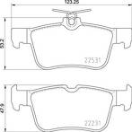 Задние тормозные колодки Brembo  P 24 175