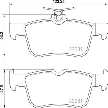 Brembo P 24 175 <span>тормозные колодки задние</span>