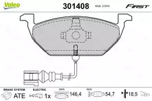 Передние тормозные колодки Valeo First  301408