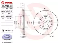 Тормозной диск Brembo Prime Line  09.A427.21