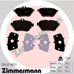 Задние тормозные колодки Zimmermann  22437.165.1