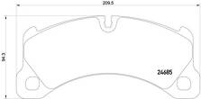 Передние тормозные колодки Brembo  P 65 026