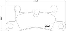 Задние тормозные колодки Brembo  P 65 027