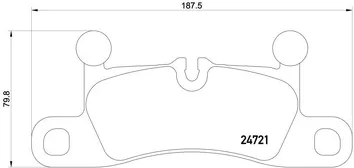 Brembo P 65 027 <span>тормозные колодки задние</span>