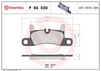 Задние тормозные колодки Brembo  P 65 030