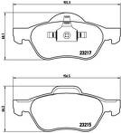 Передние тормозные колодки Brembo  P 68 048
