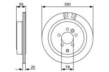 Тормозной диск Bosch  0 986 479 492
