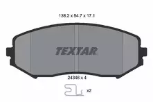 Передние тормозные колодки Textar  2434601