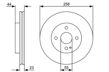 Bosch 0 986 479 541 <span>тормозной диск вентилируемый</span>