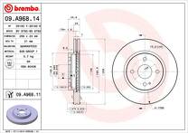 Тормозной диск Brembo Prime Line  09.A968.14